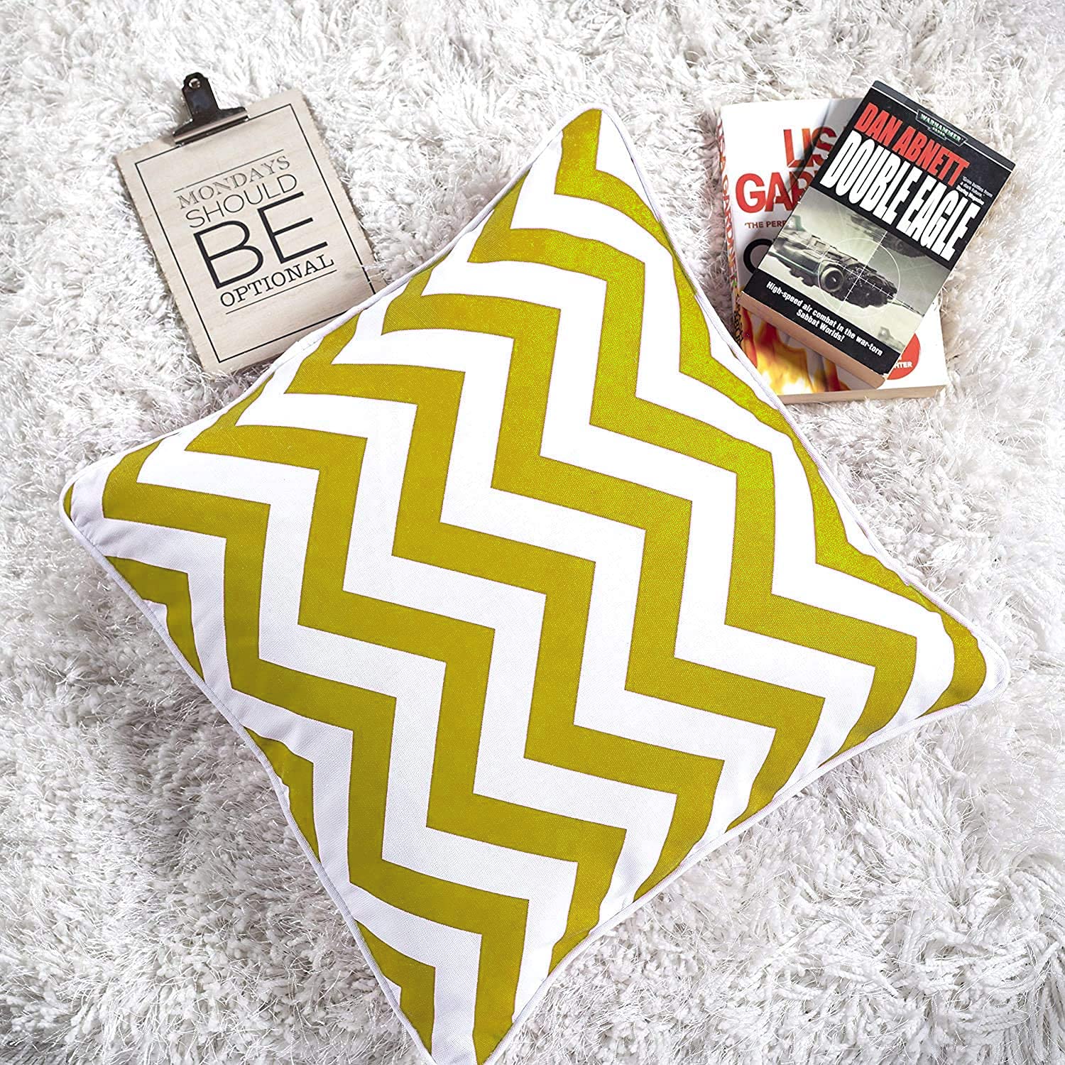 Chevron Cushion Covers 45x45 cm – Chevron Mustard