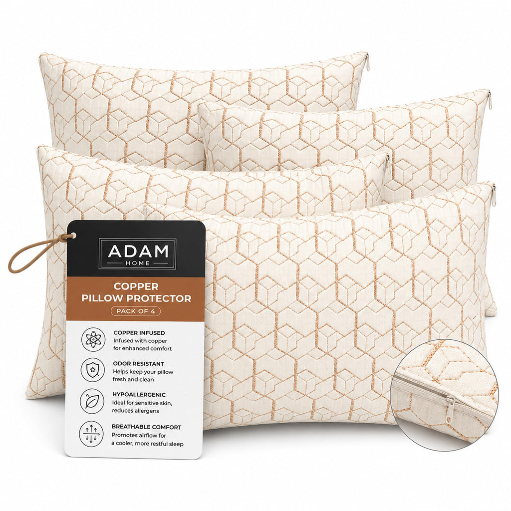 Quilted Pillow Protectors 50x75 cm – Copper Pillow Protectors