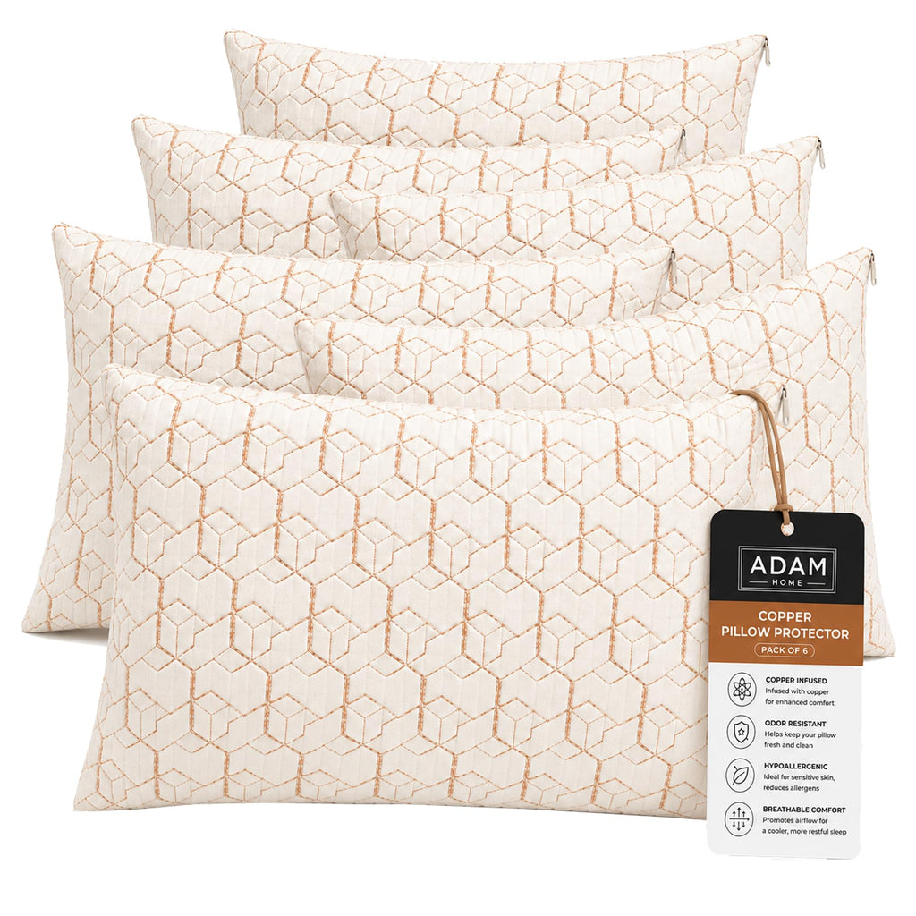 Quilted Pillow Protectors 50x75 cm – Copper Pillow Protectors