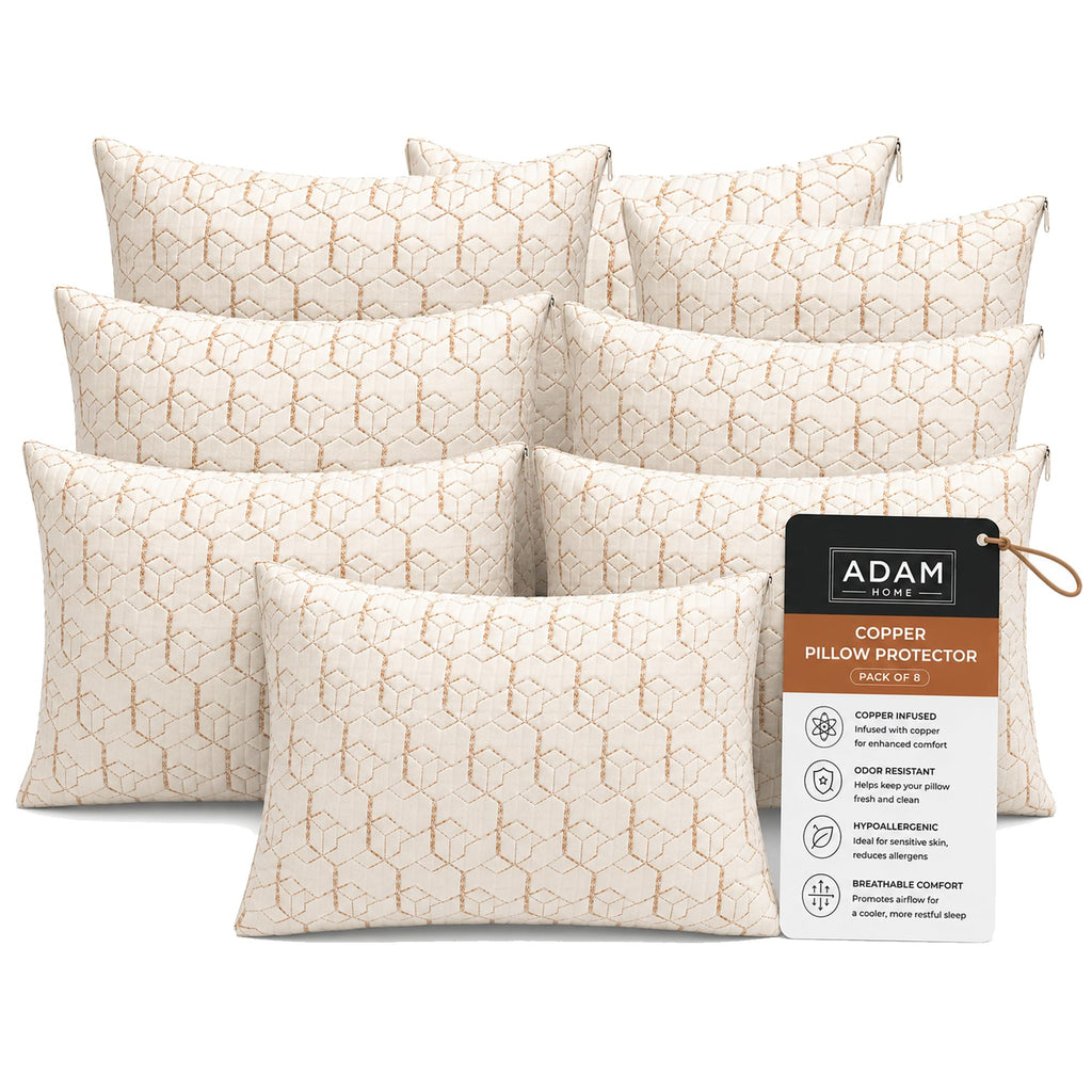Quilted Pillow Protectors 50x75 cm – Copper Pillow Protectors