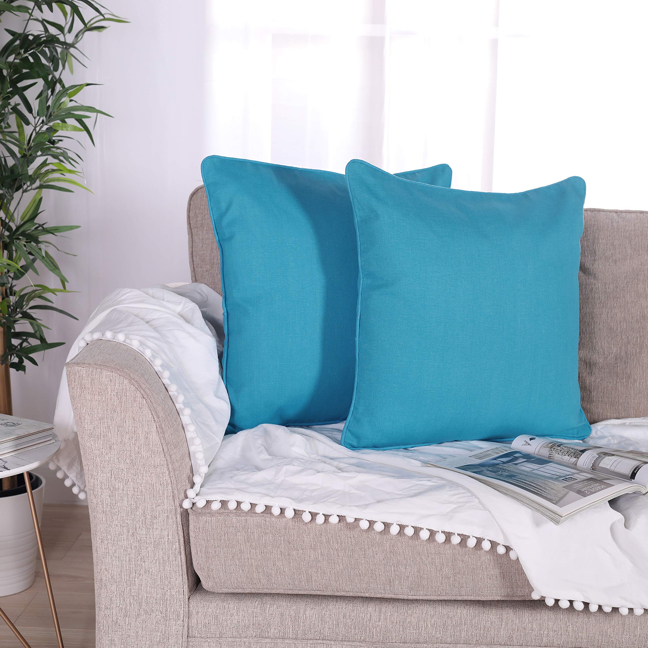 Cotton Cushion Cover 51x51 cm – Plain Dyed, 8 Colours (view 3)