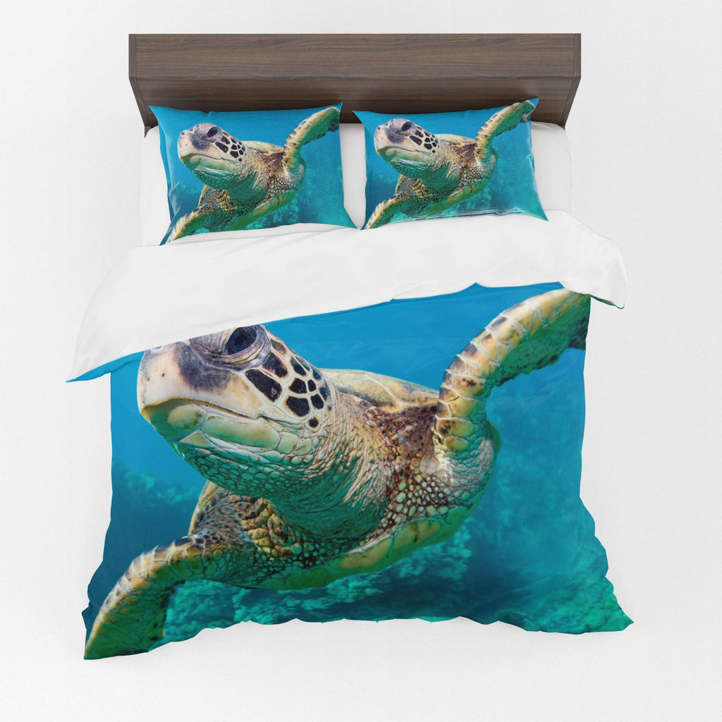 Sea Turtle Duvet Cover Set – Curious Sea Turtle
