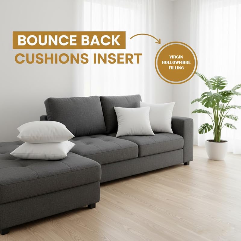 Cushion Inserts 12-30 Inch – Hollowfibre, Pack of 2 Secondary image