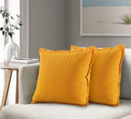 Oxford Cotton Cushion Covers 40-50 cm – Dark Yellow
