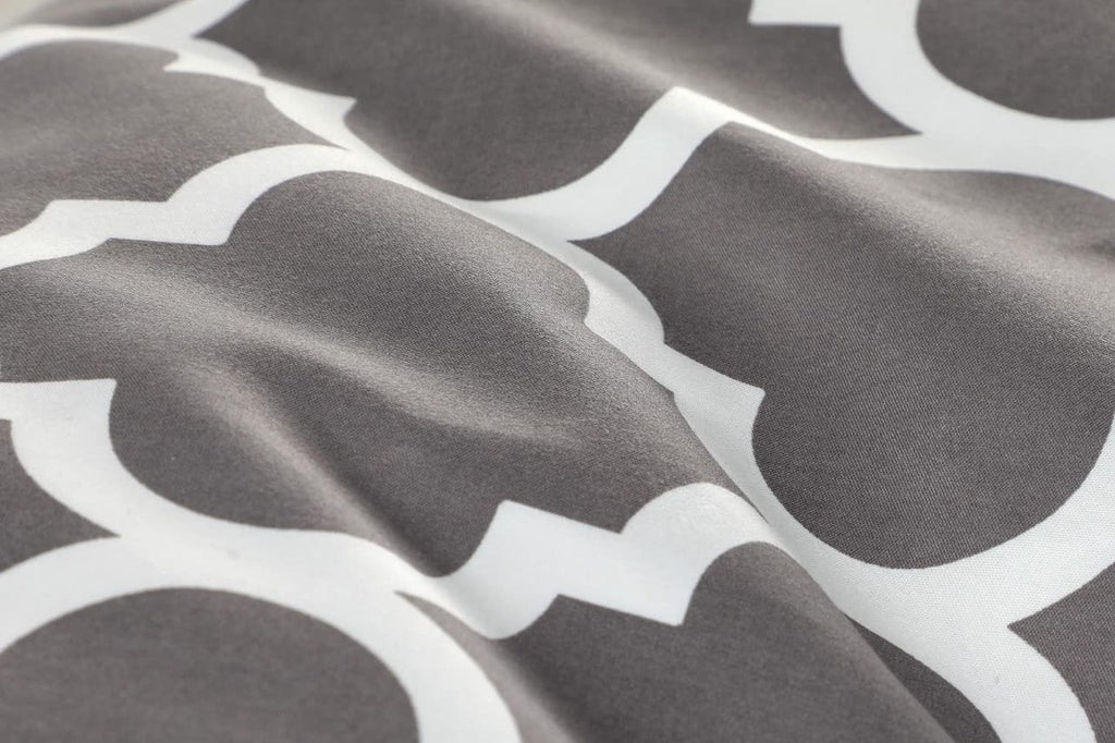 Diamond Grey Duvet Cover Set – Microfibre, Single to Super King (view 4)