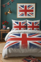 Union Jack Duvet Cover Set – Distressed Union Jack