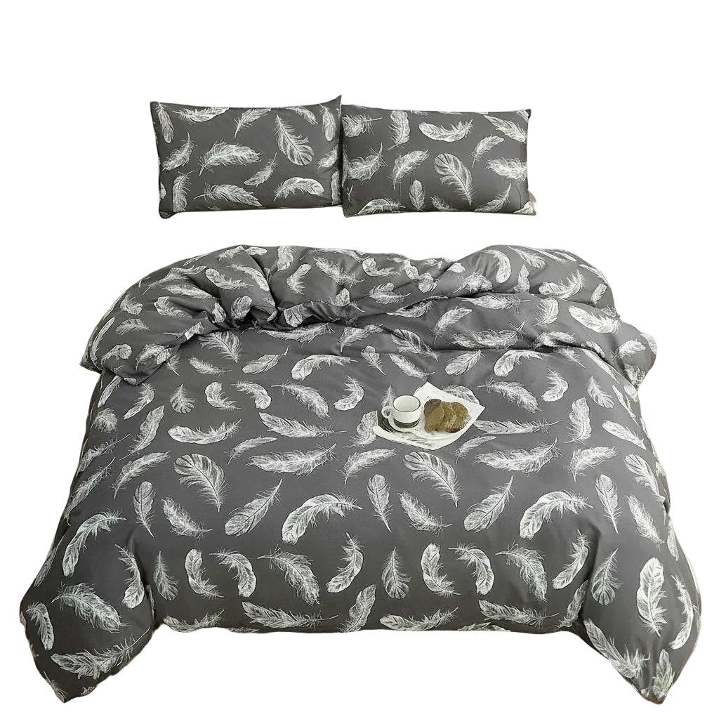 Feather Print Duvet Cover Set – Double (+3 more options) Main image