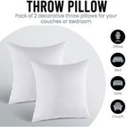 Duck Feather Cushion Pads 30x45 & 40x40 cm – Pack of 2
