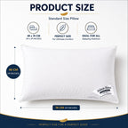 Duck Feather Pillows 48x74 cm – Cotton Cover, Packs of 2 & 4 (view 4)