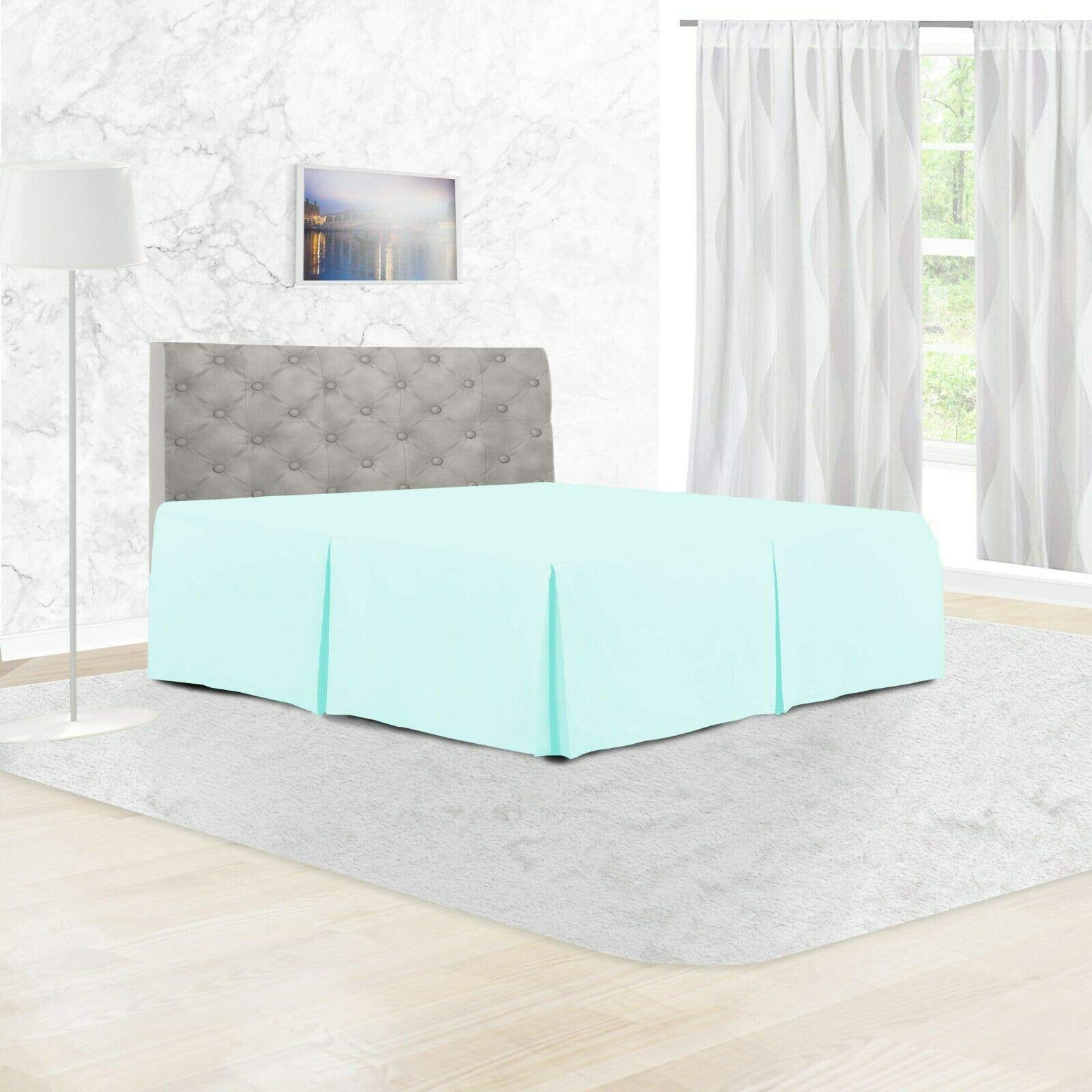 Box Pleated Valance Sheet – Polycotton, Small Double, 2 Colours Secondary image