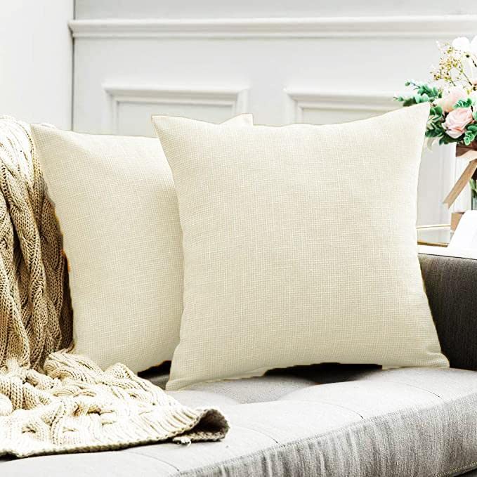 Oxford Cotton Cushion Covers 40-50 cm – Ecru