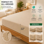 Extra Deep Fitted Sheet 40 cm – 6 Colours, Single to Super King (view 2)