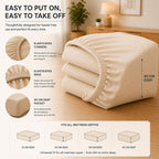 Extra Deep Fitted Sheet 40 cm – 6 Colours, Single to Super King (view 3)