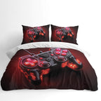 Gaming Duvet Cover Set – Fire Game Controller