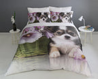 Dog Duvet Cover Set – Flower Dog