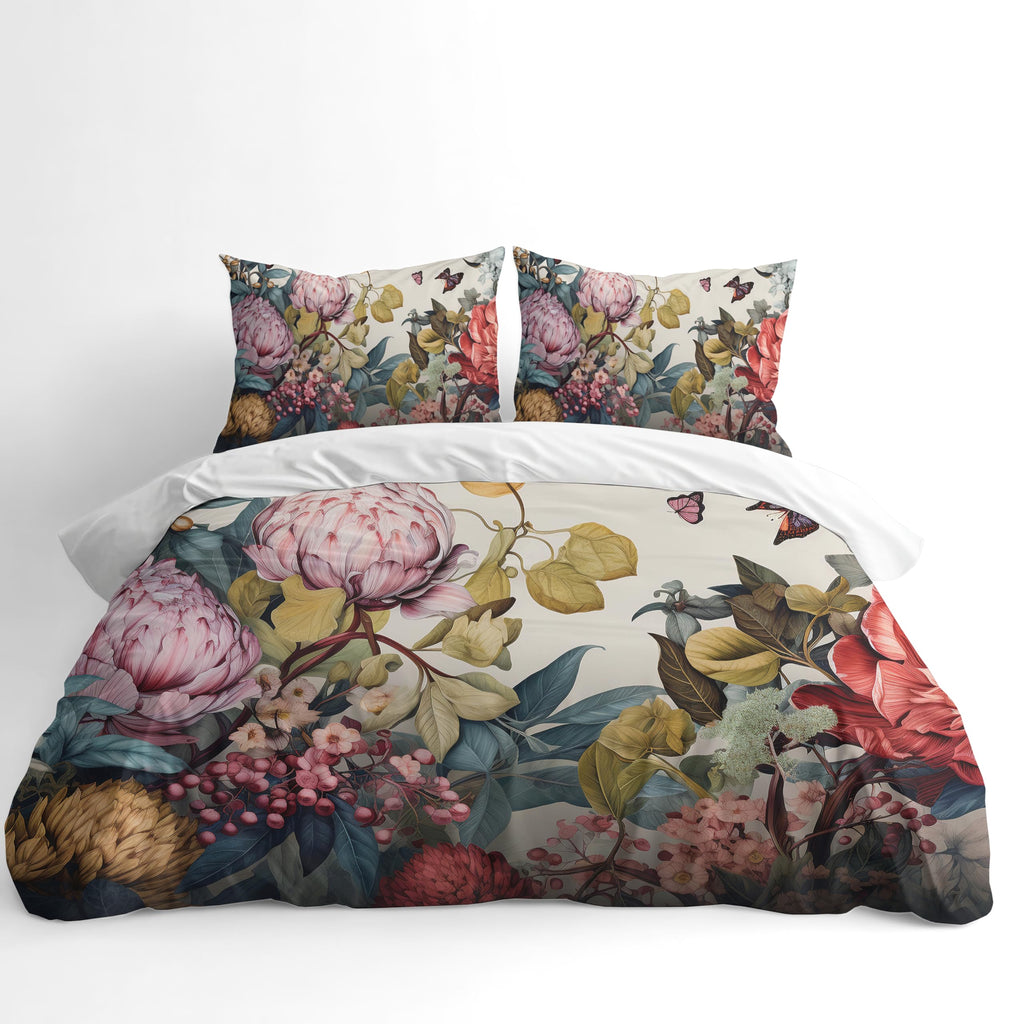 Botanical Duvet Cover Set – Fonda Floral Pink