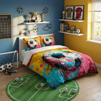 Football Duvet Cover Set – Football Painting on Wall