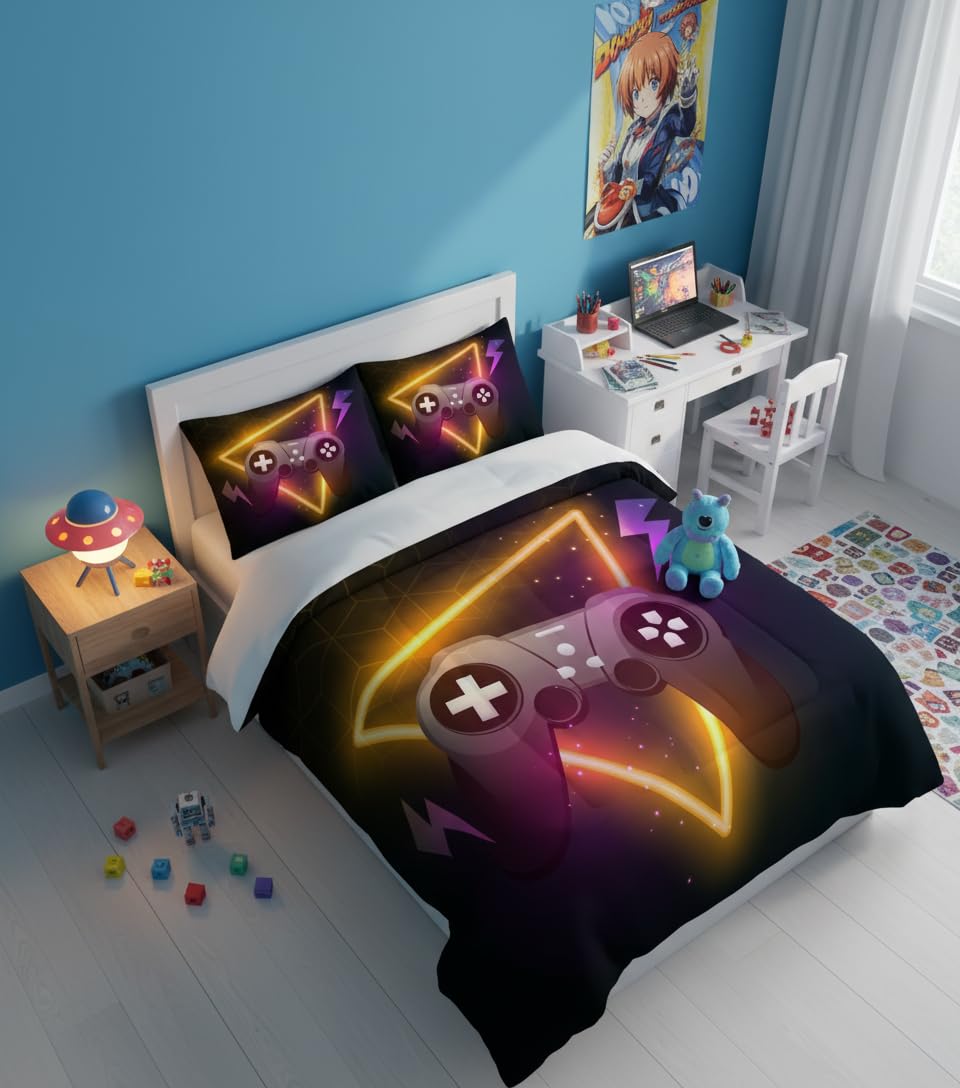 Gaming Duvet Cover Set – 17 Designs, Single to Super King (view 3)