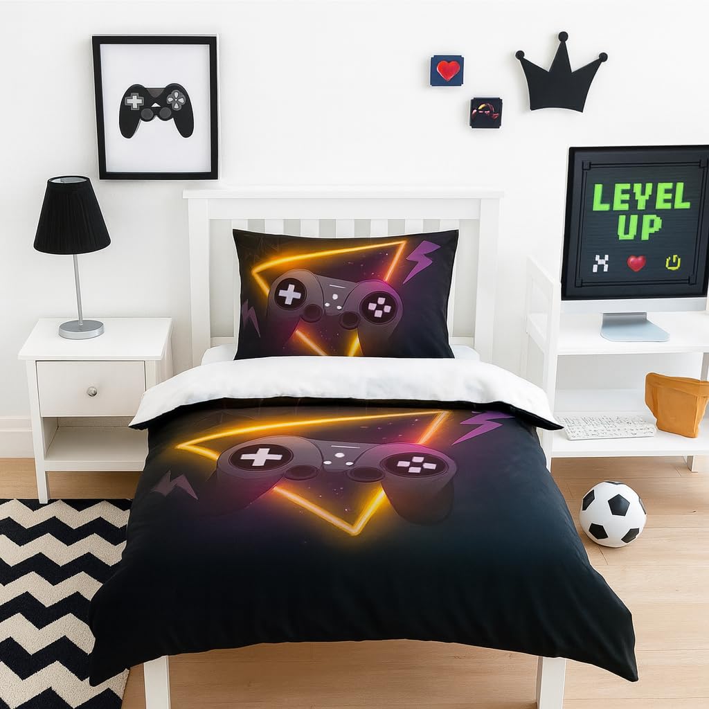 Gaming Duvet Cover Set – 17 Designs, Single to Super King