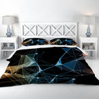 Floral Duvet Cover Set – Geometric Abstract