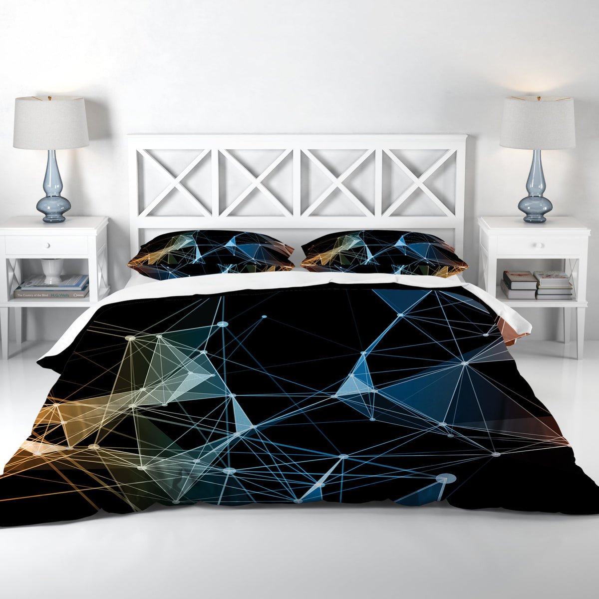 Floral Duvet Cover Set – Geometric Abstract