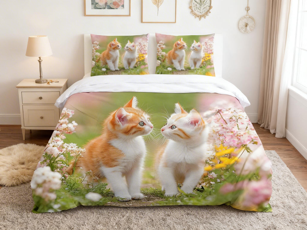 Cat Duvet Cover Set – Ginger Kitten
