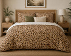 Animal Print Duvet Cover Set – Golden Leopard