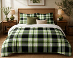 Plaid Duvet Cover Set – Green Plaid