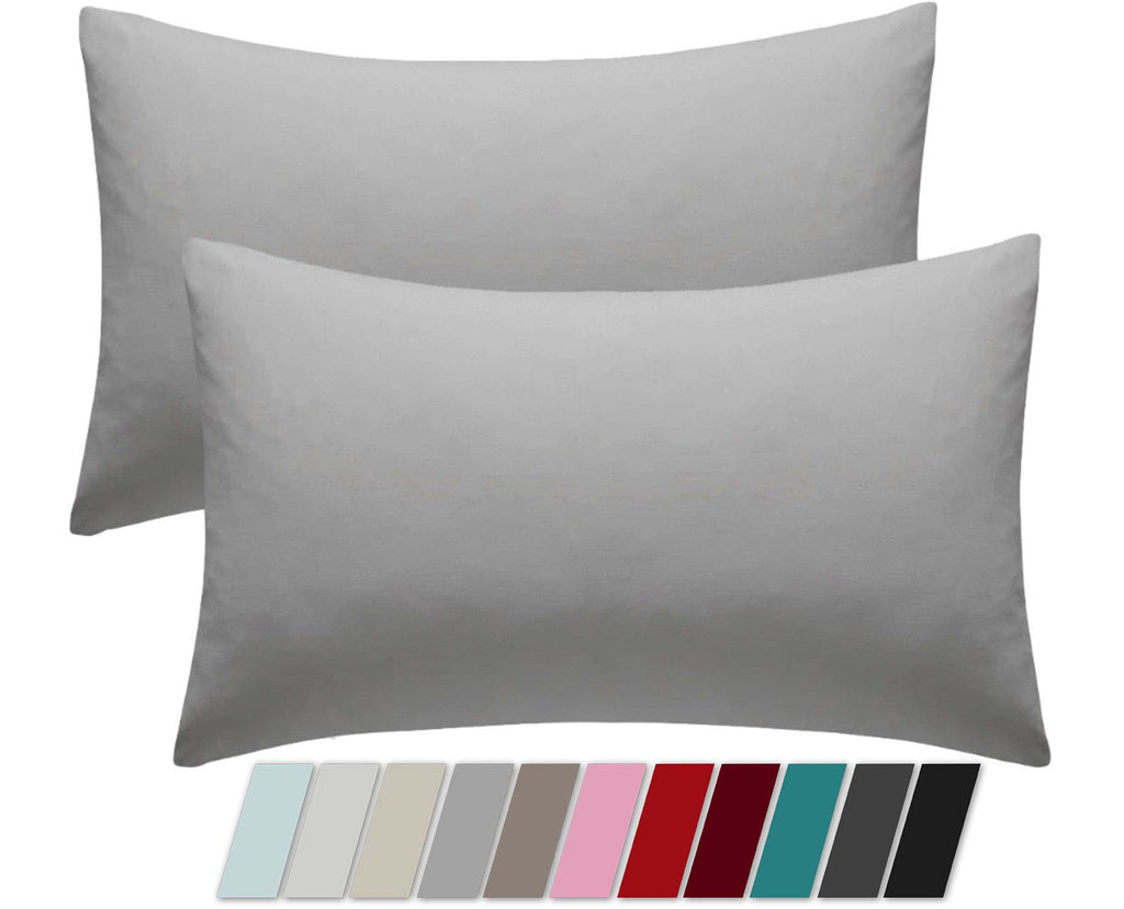 Cotton Blend Pillowcases 48x74 cm – Grey