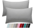 Grey – Cotton Blend Pillowcases 48x74 cm