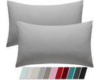 Cotton Blend Pillowcases 48x74 cm – Grey