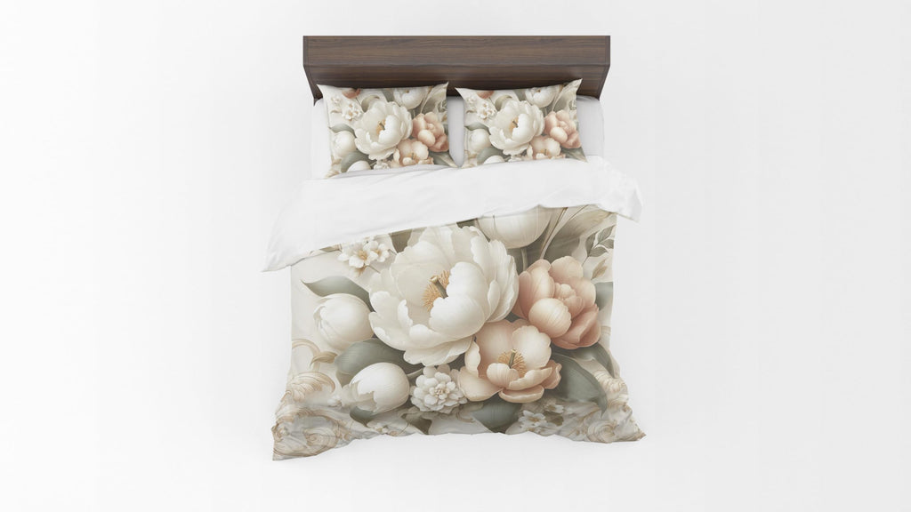 Floral Duvet Cover Set – Grey Florals