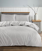 Plain Duvet Cover Set – Grey and grey