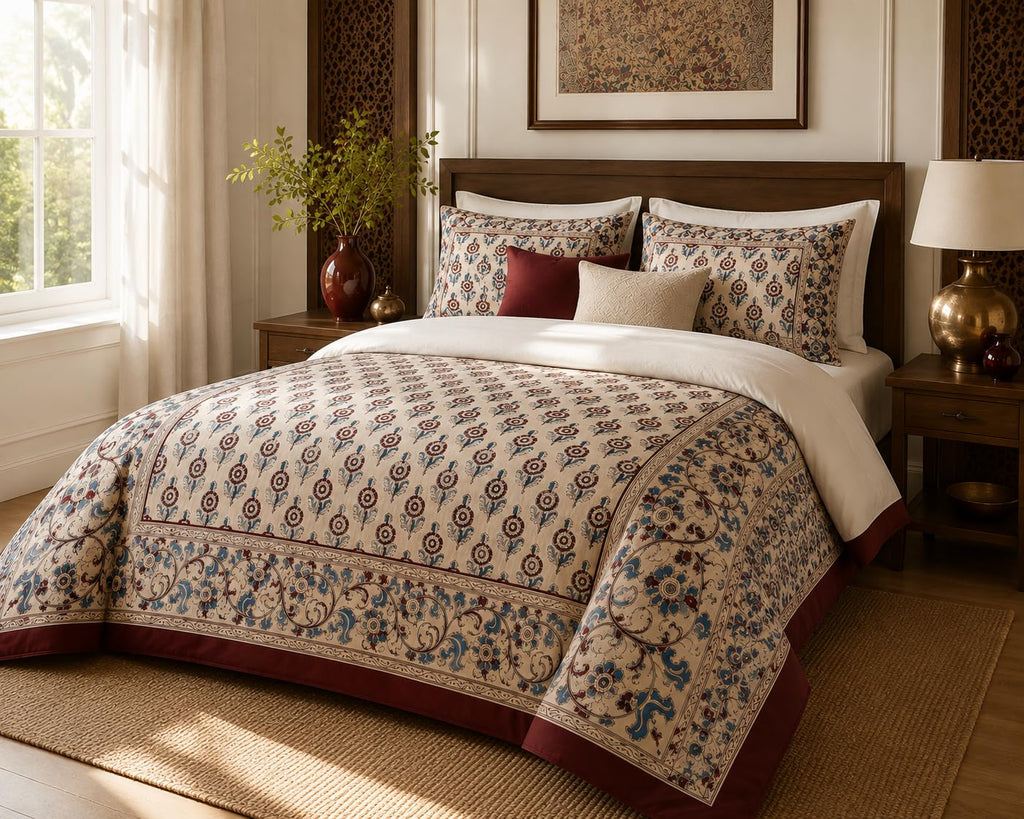 Framed Heritage Duvet Cover Set – 8 Colourways, Single to Emperor (view 2)