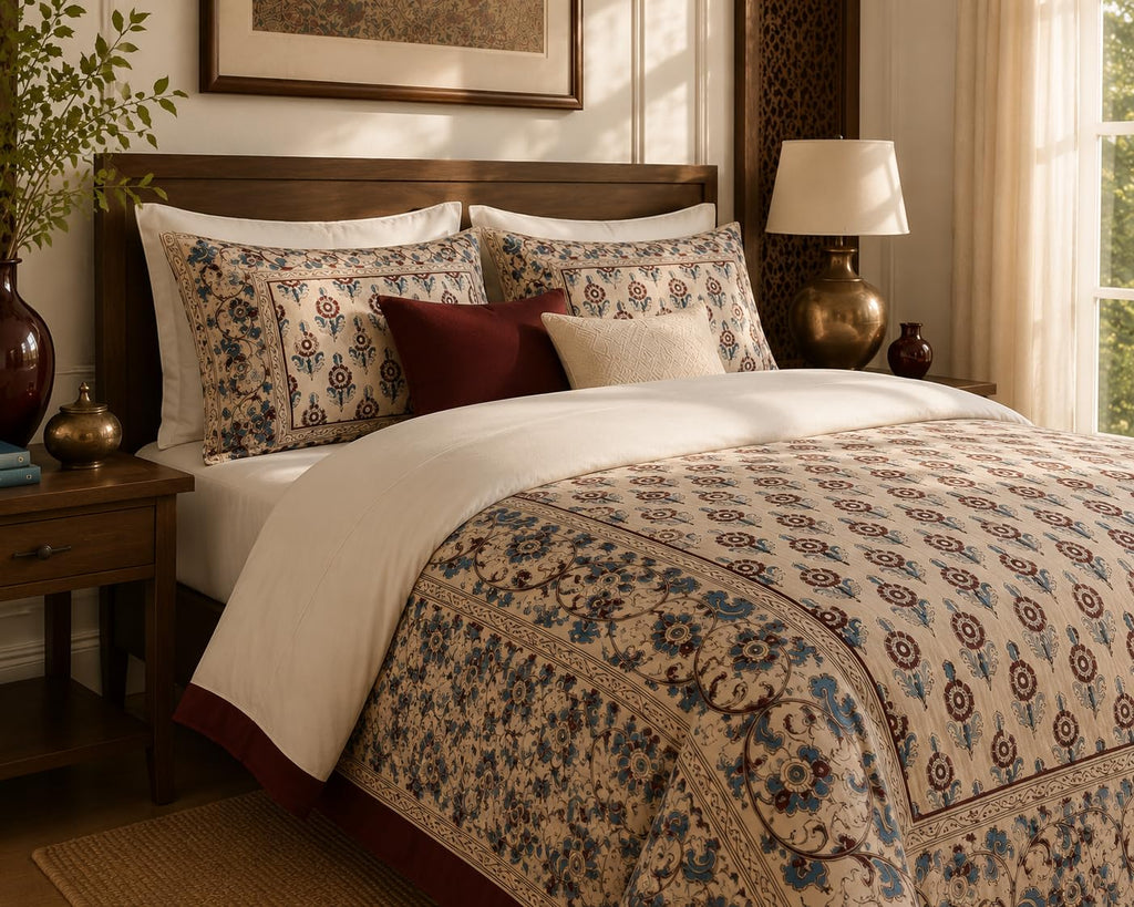 Framed Heritage Duvet Cover Set – 8 Colourways, Single to Emperor (view 4)