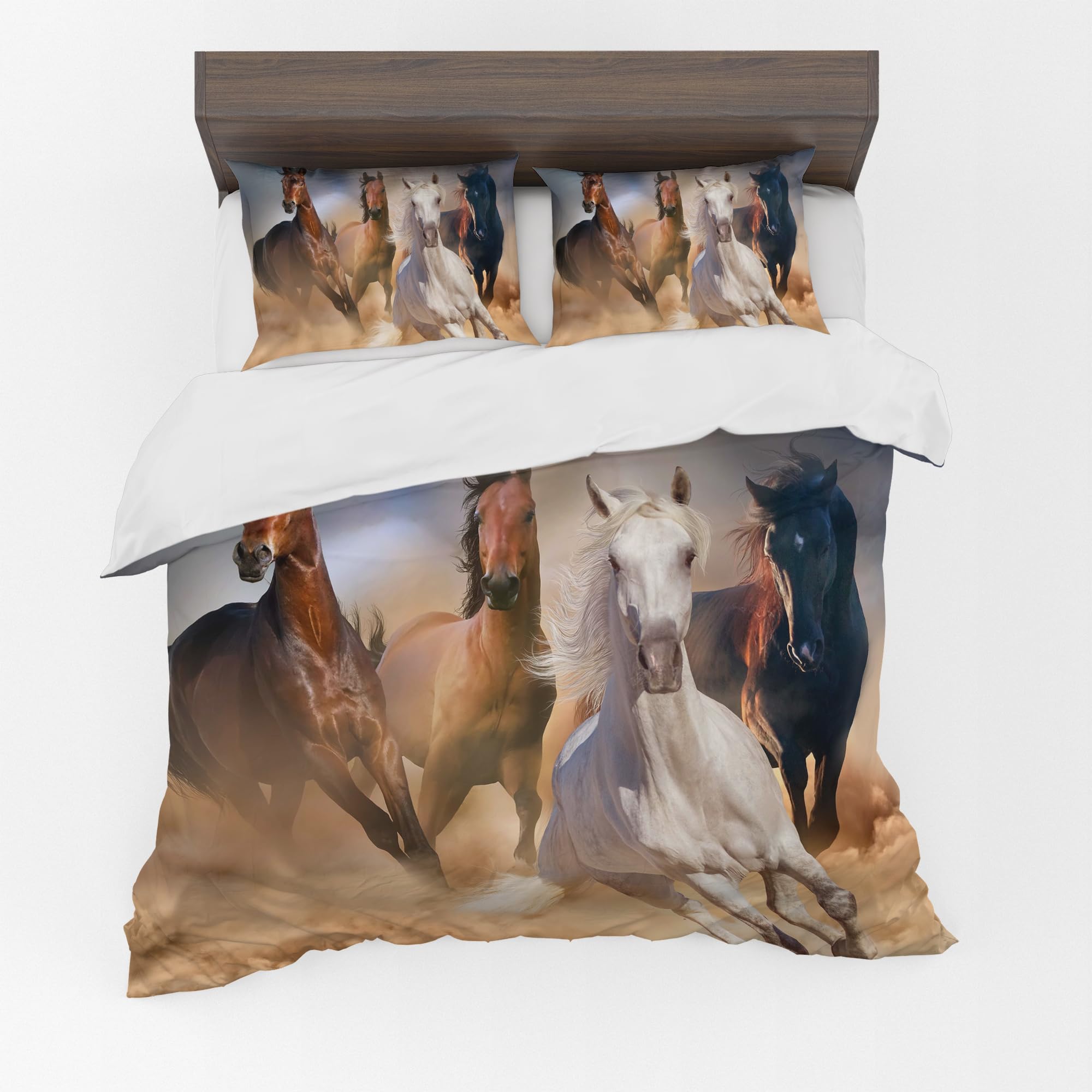 Animal Duvet Cover Set – Horse Racing