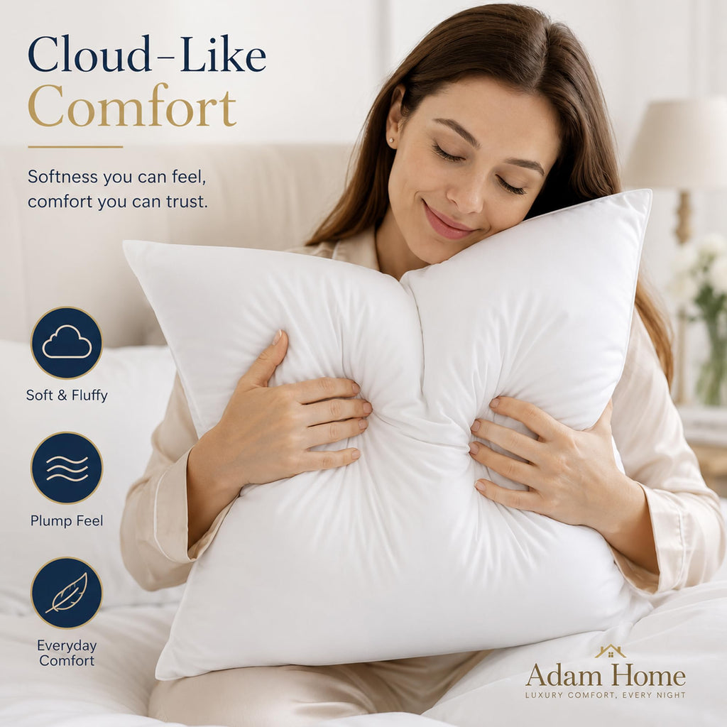 Hotel Quality Pillows 48x74 cm – Hollowfibre, Packs of 2-8 (view 2)