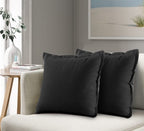 Oxford Cotton Cushion Covers 40-50 cm – Jet Black