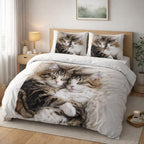 Cat Duvet Cover Set – Kittens Sleeping