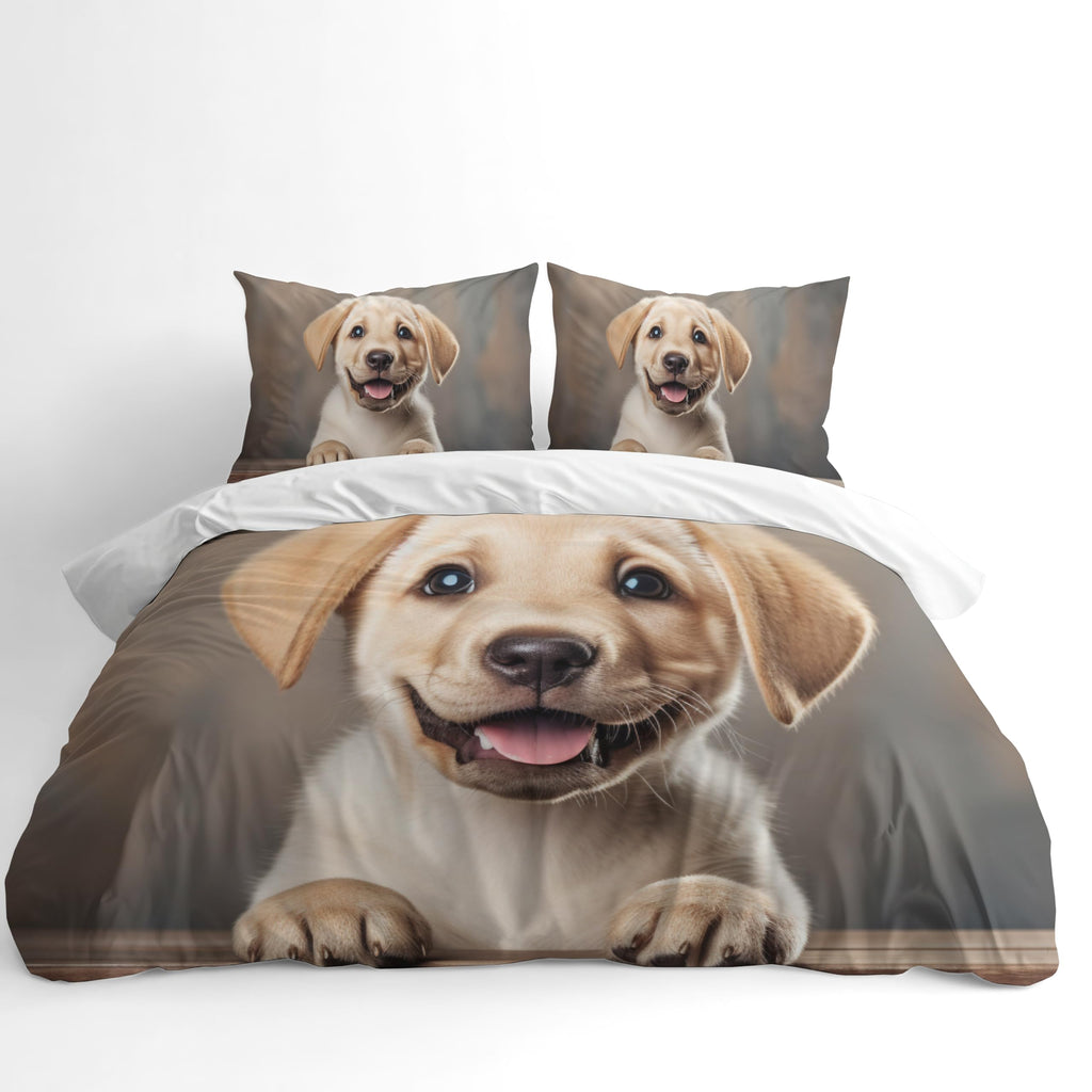 Dog Breed Duvet Cover Set – Labrador Puppy