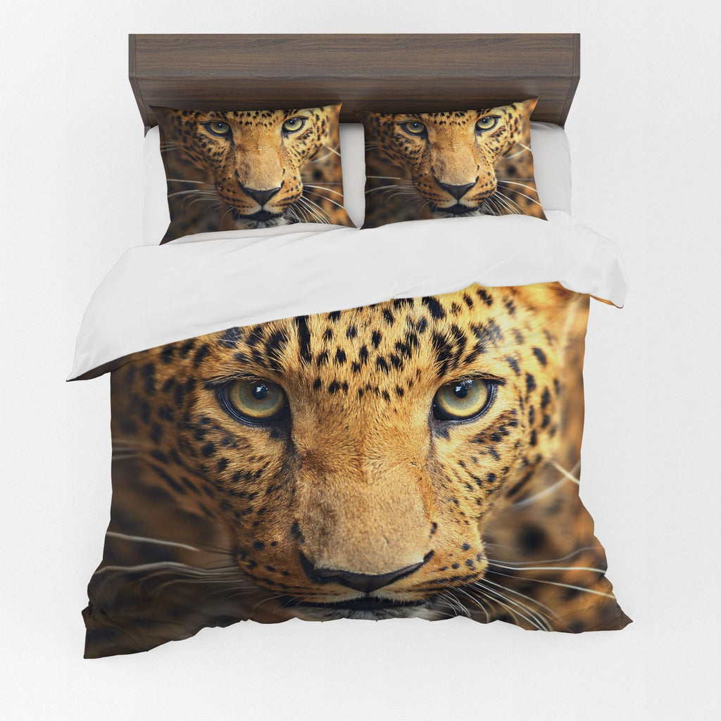 Animal Duvet Cover Set – Leopard Eyes