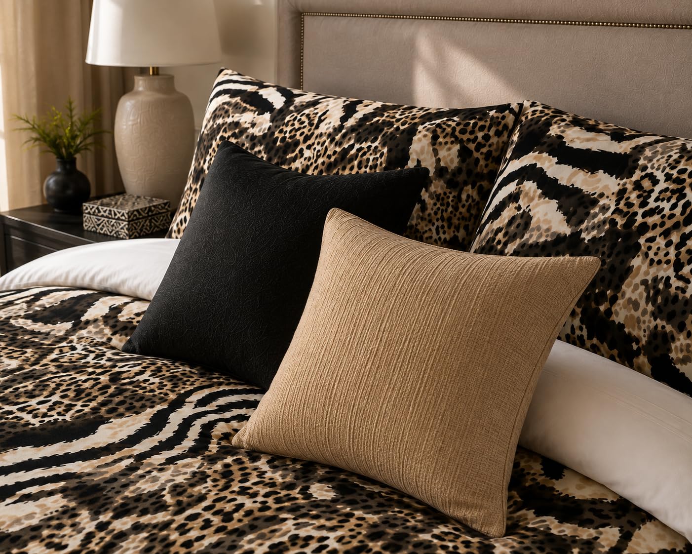 Animal Print Duvet Cover Set – Leopard Zebra