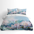Botanical Duvet Cover Set – Lotus Flower