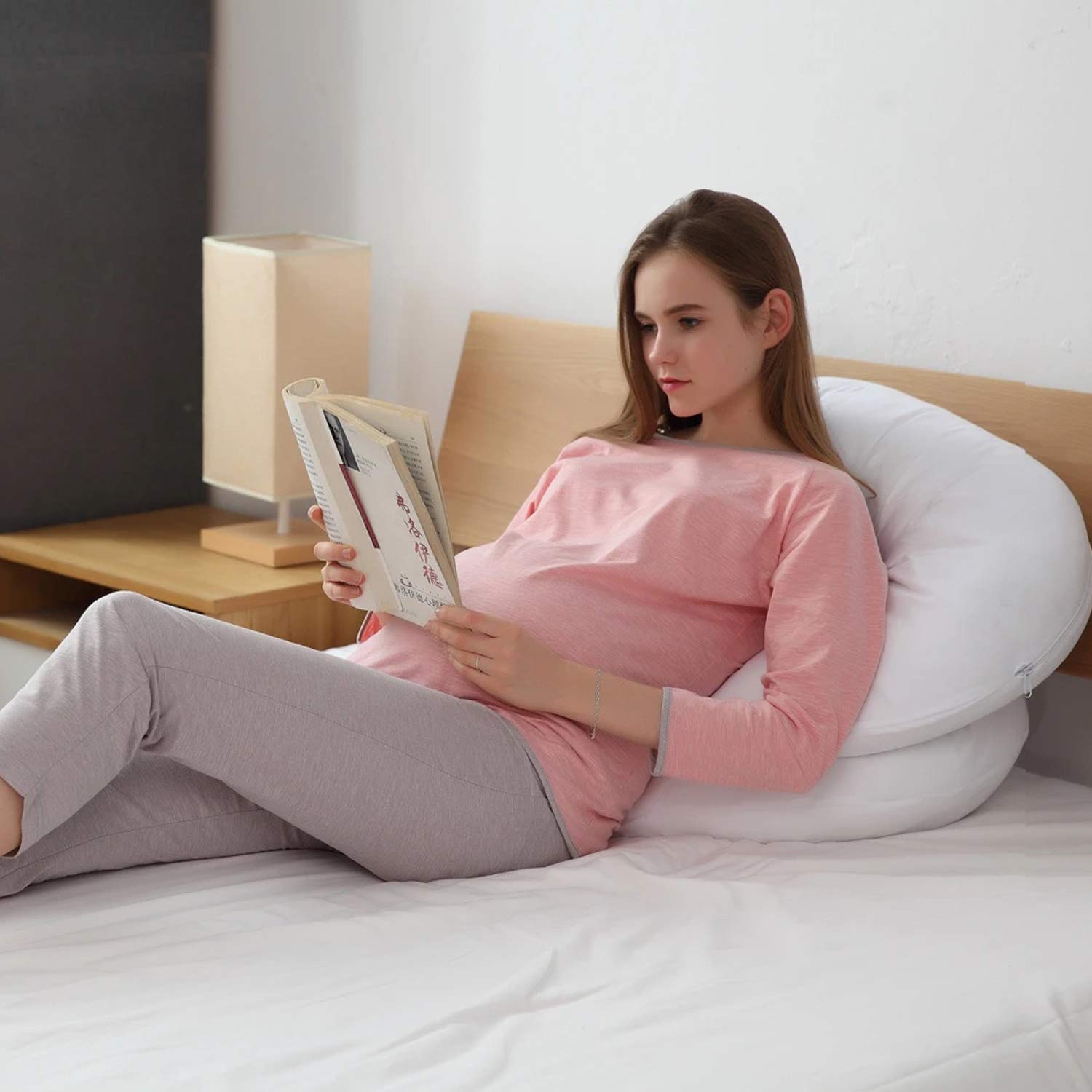 Maternity Pillow 12ft – Removable Washable Cover Secondary image