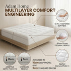 Quilted Mattress Topper 5 & 10 cm – Microfibre, Single to Super King (view 2)