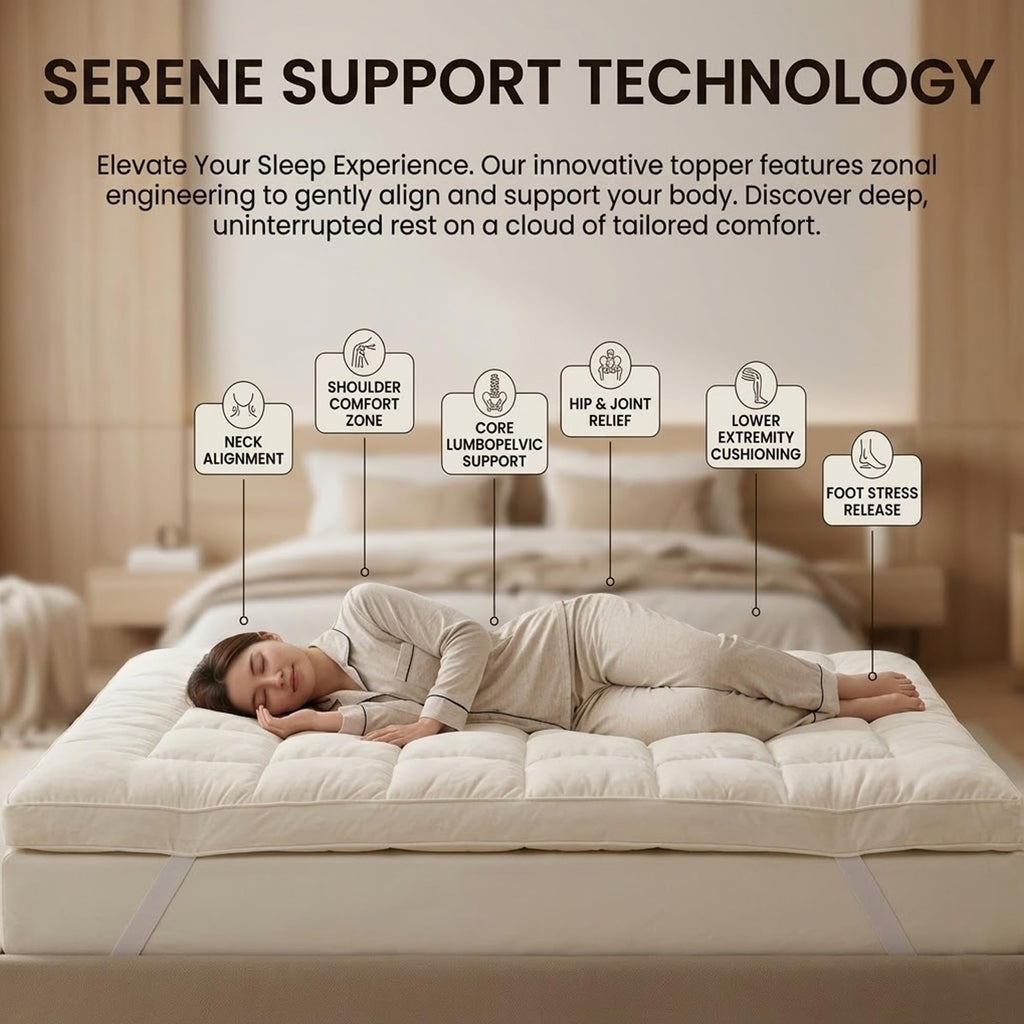 Quilted Mattress Topper 5 & 10 cm – Microfibre, Single to Super King