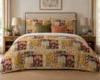 Patchwork Duvet Cover Set – Mediterranean Tile