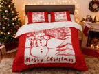 Santa & Reindeer Duvet Cover Set – Merry Christmas