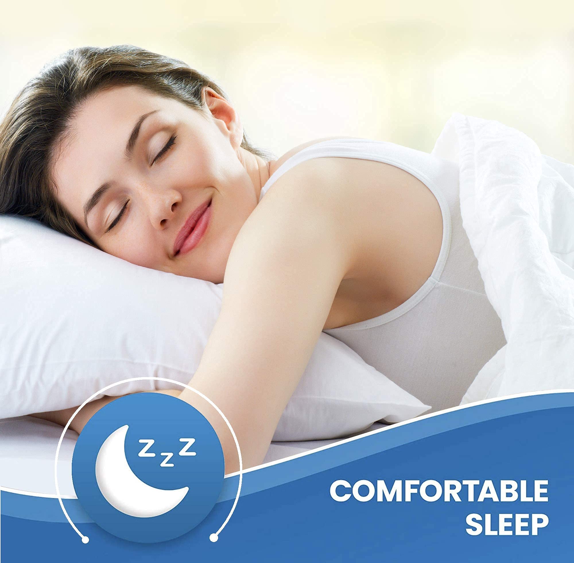 Microfibre Pillow Protectors 50x75 cm – Zipped, Packs of 2-8 (view 3)