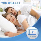 Microfibre Pillow Protectors 50x75 cm – Zipped, Packs of 2-8 (view 4)